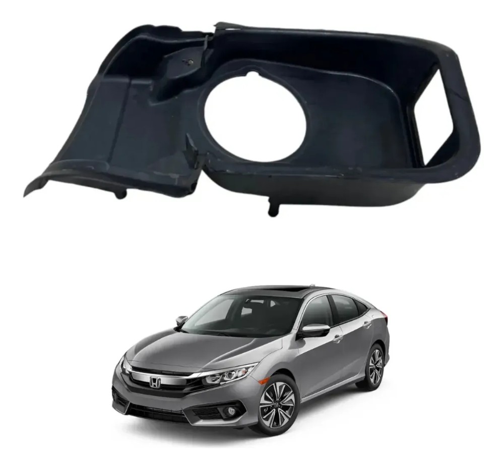 Moldura pprtinhola gargalo honda civic 2017 2021 39961