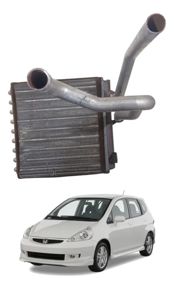 Condesador caixa ar condicionado honda fit 2004 2008 41382