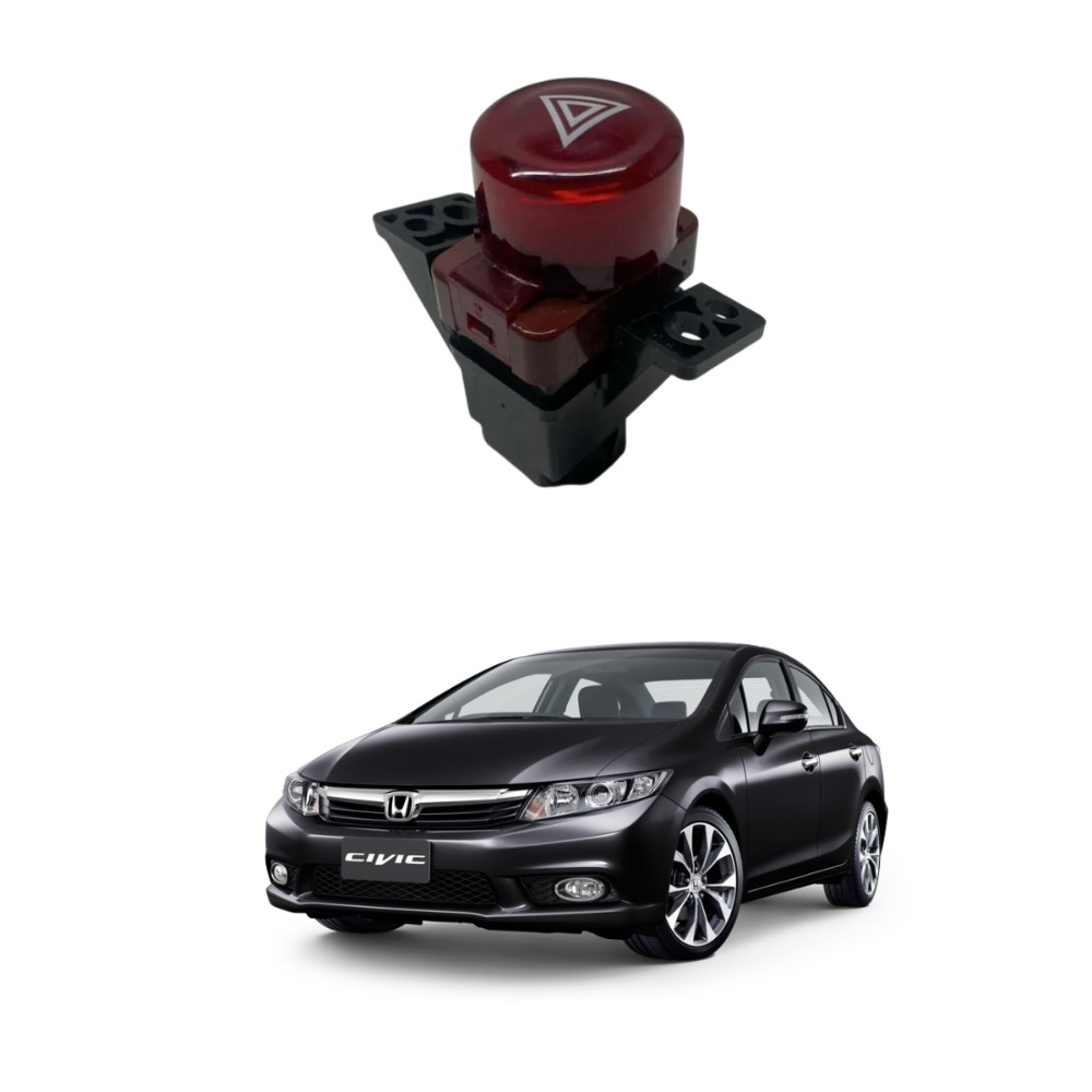 Botão Pisca Alerta Honda Civic 2012 2016