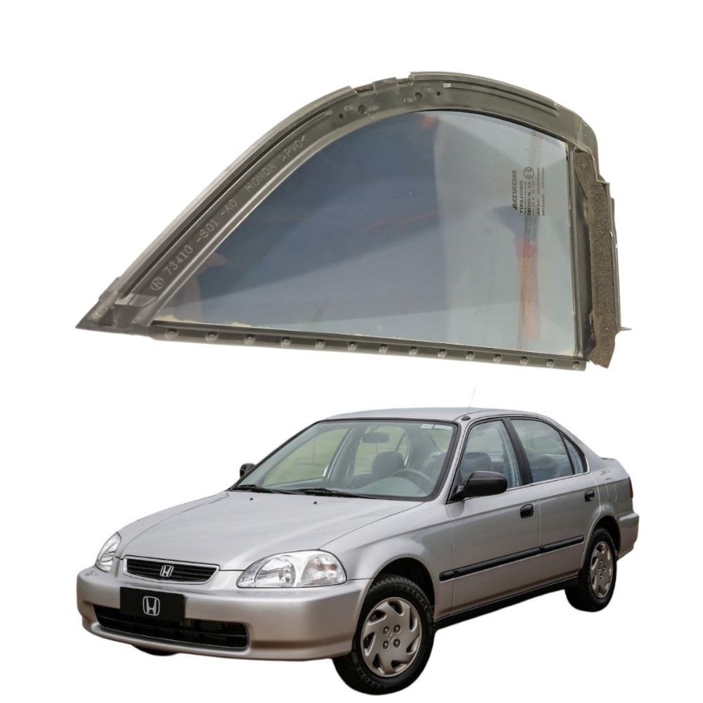 Vidro fixo porta traseira direita honda civic 1996 2000