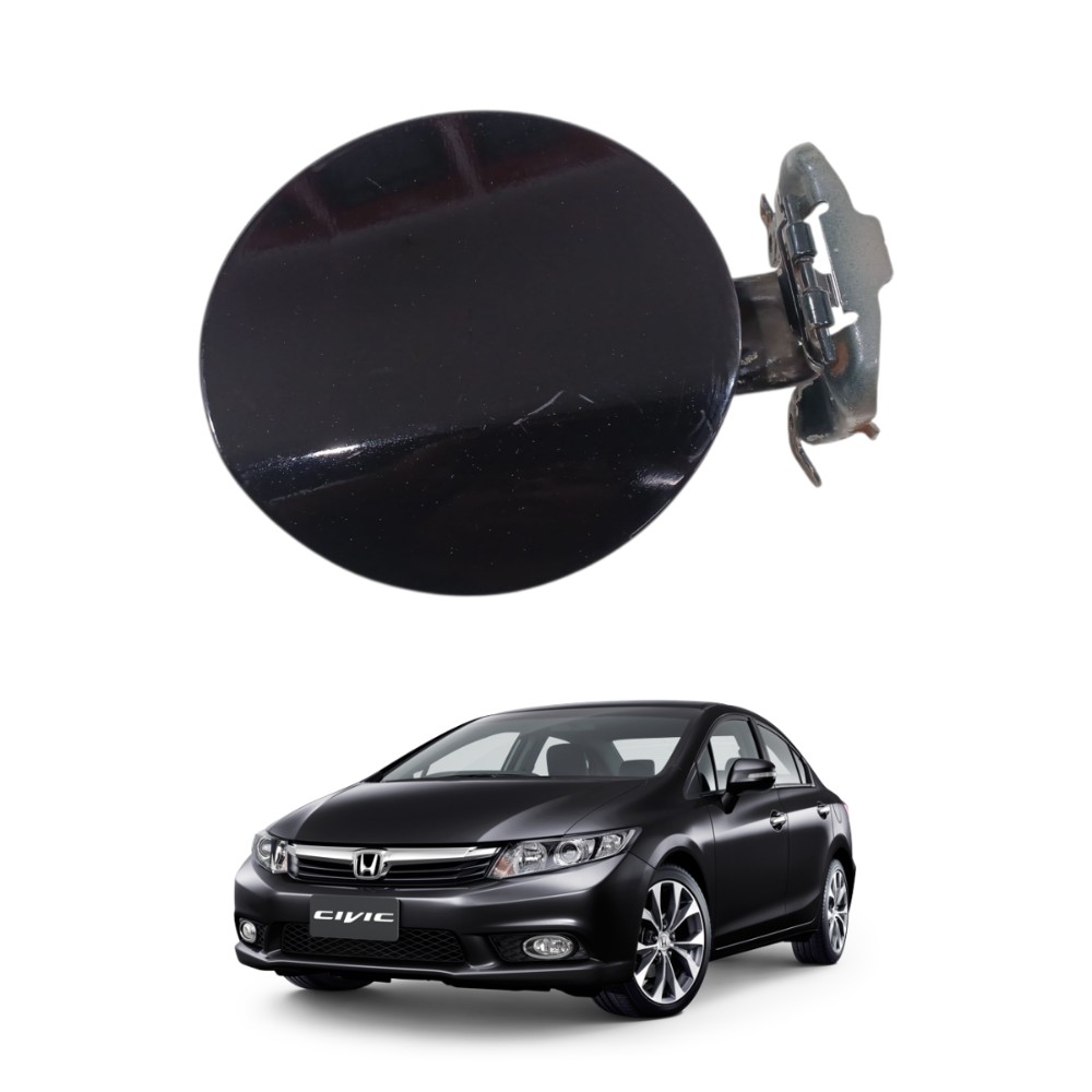Portinhola Tampa Combustível Honda Civic 2012 2016 Preto