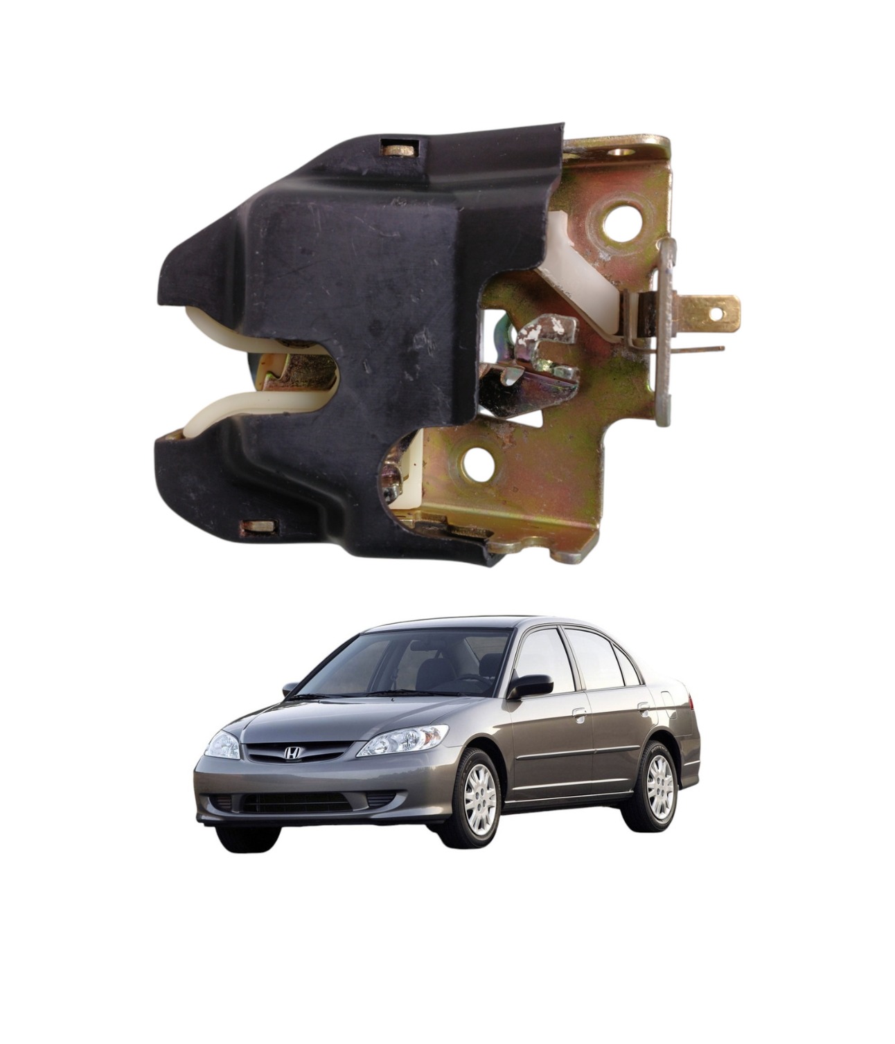 Fechadura Tranca Tampa Traseira Honda Civic 2001 2006 E3209