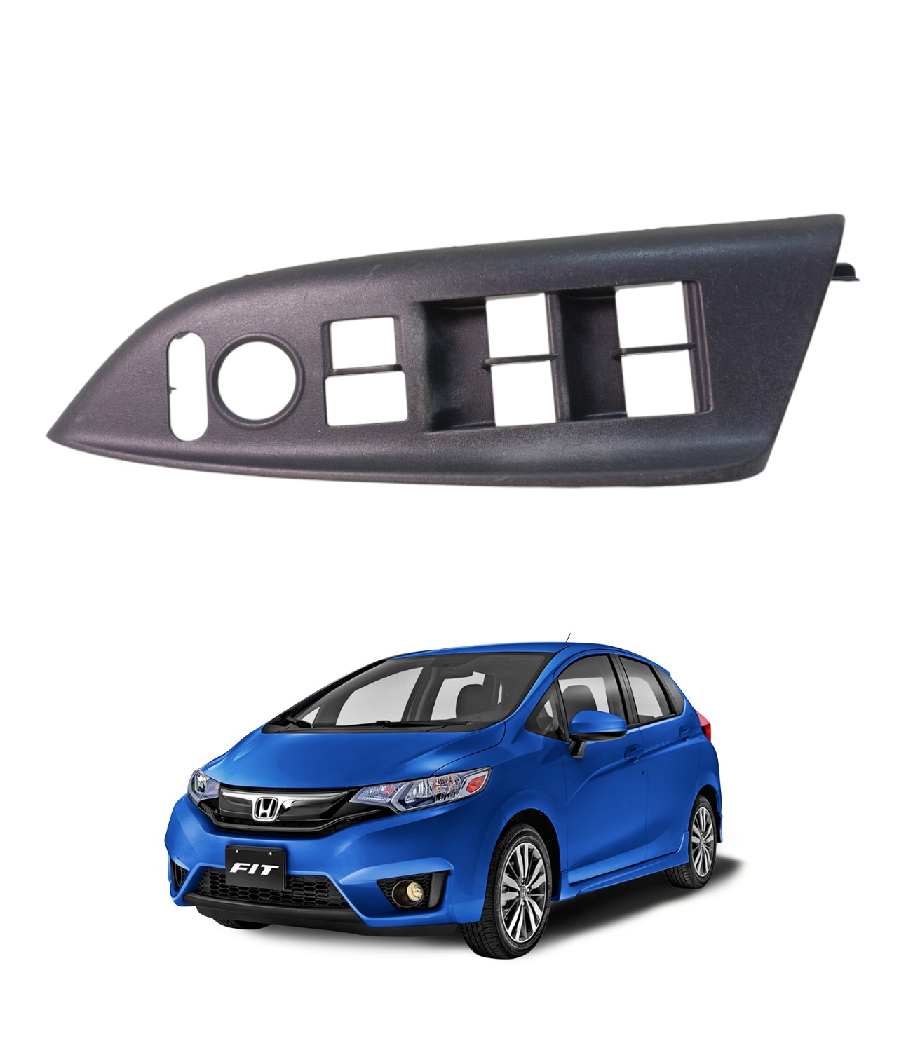 Moldura Comando Vidro Diant Esquerdo Honda Fit 2015 E5467