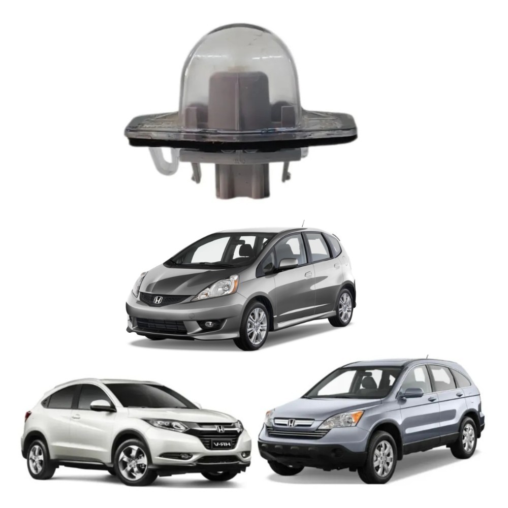 Luz Placa Honda Hrv Crv Fit 2007 2021 1