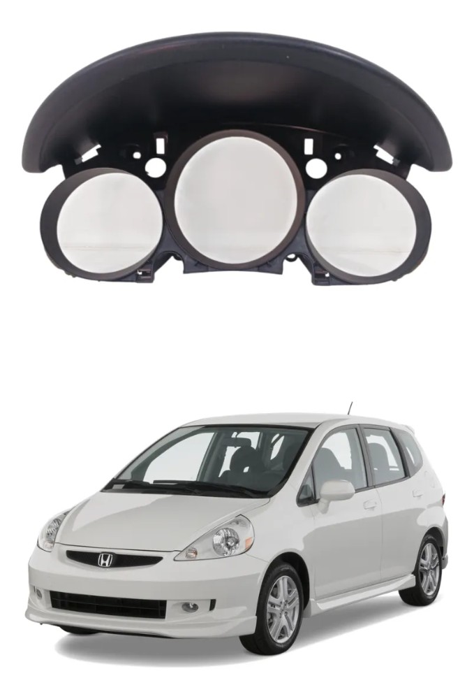 Moldura painel instrumentos honda fit 2004 2008 41372