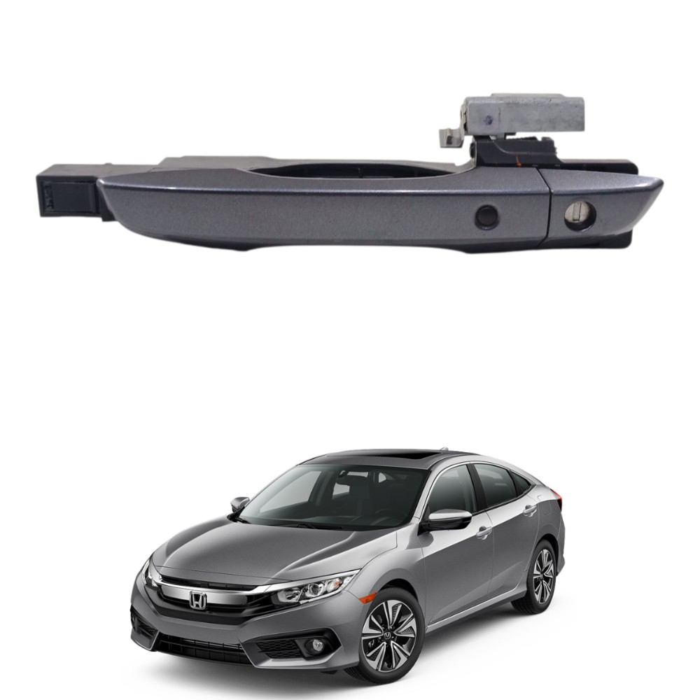 Macaneta externa dianteira esquerda honda civic 2017 53035