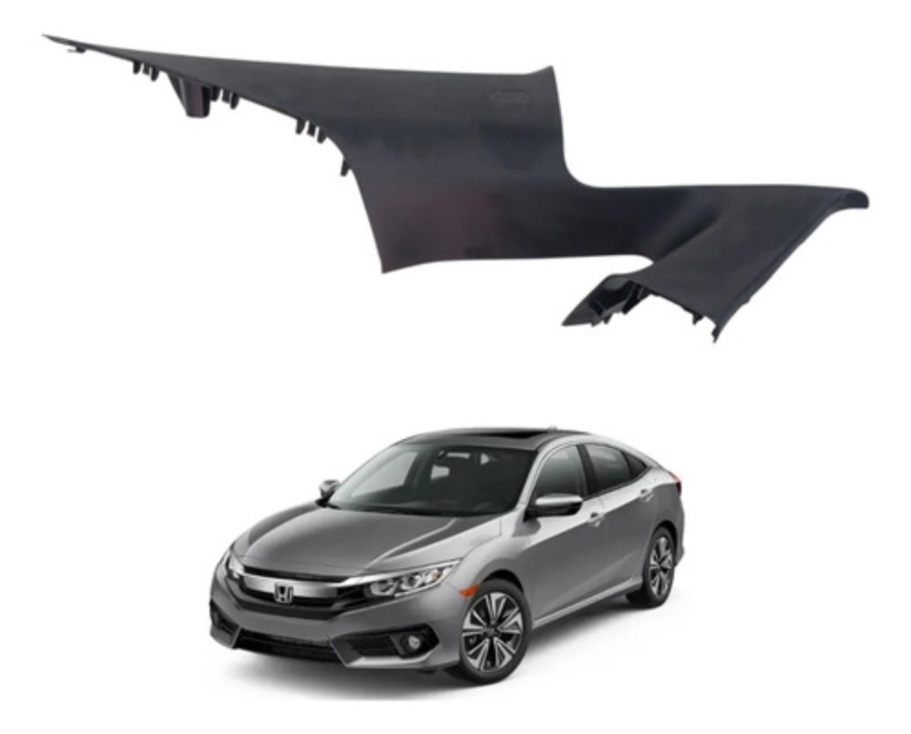 Moldura Coluna Traseira Esquerda Honda Civic 2017 2021