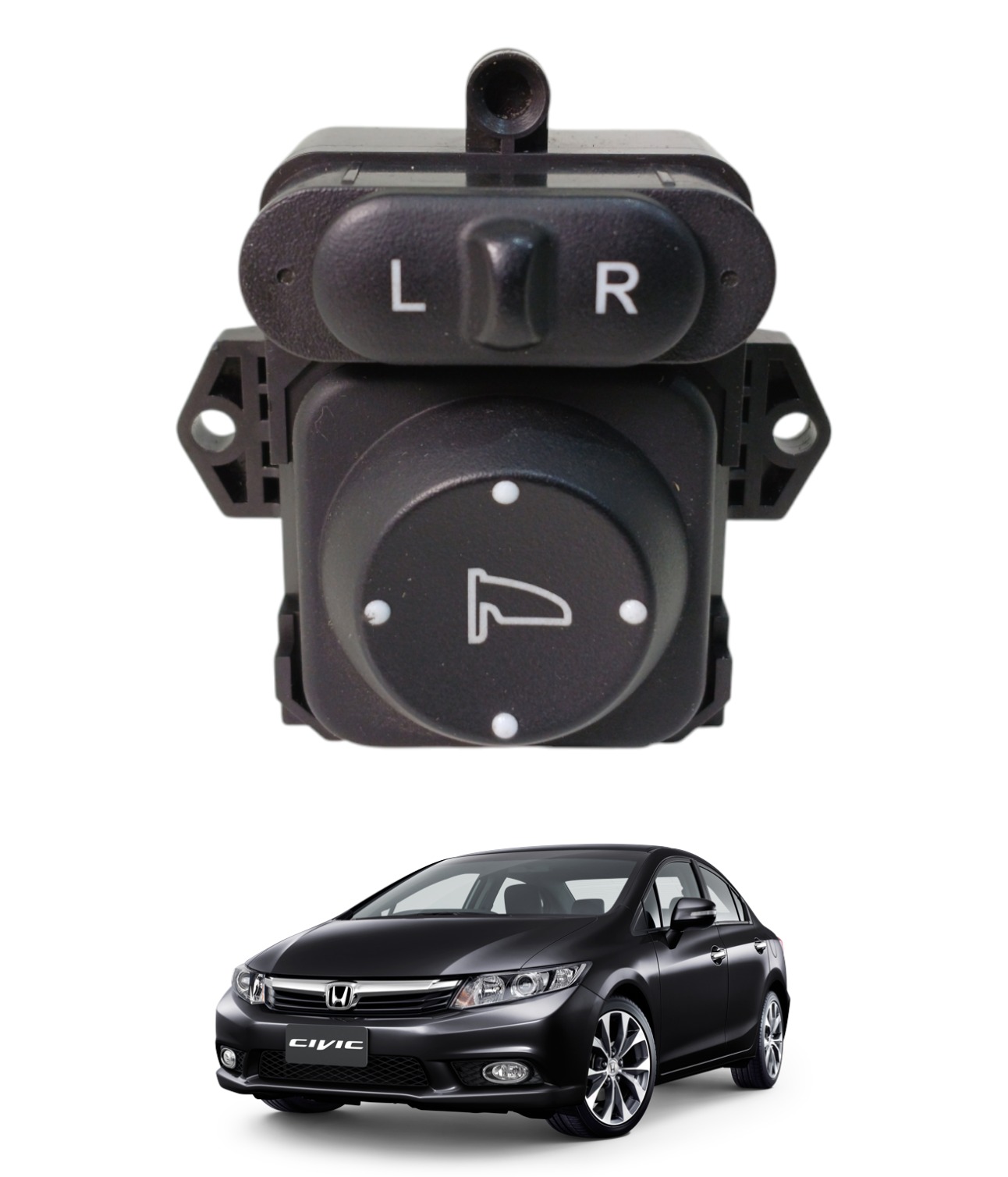 Botão Comando Retrovisor Honda Civic 2012 2013 2014 E5143