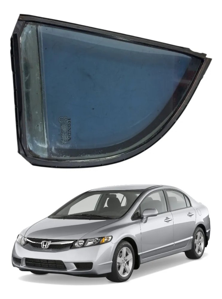 Vidro fixo traseiro esquerdp honda civic 2007 2011 48062