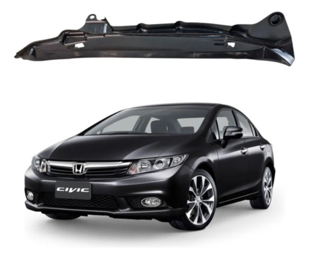 Acabamento esquerdo paralama honda civic 2012 2016