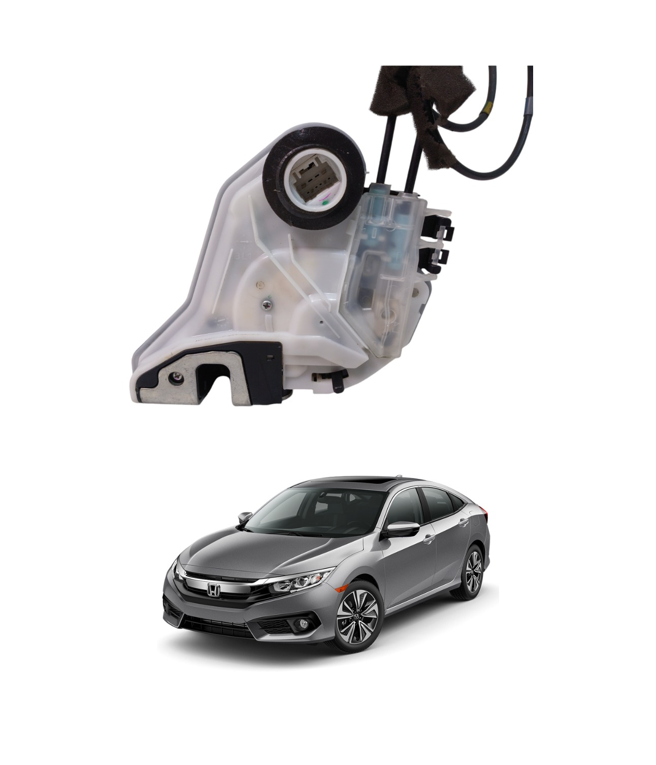 Tranca Porta Traseira Esquerda Honda Civic 2017 2021 1688