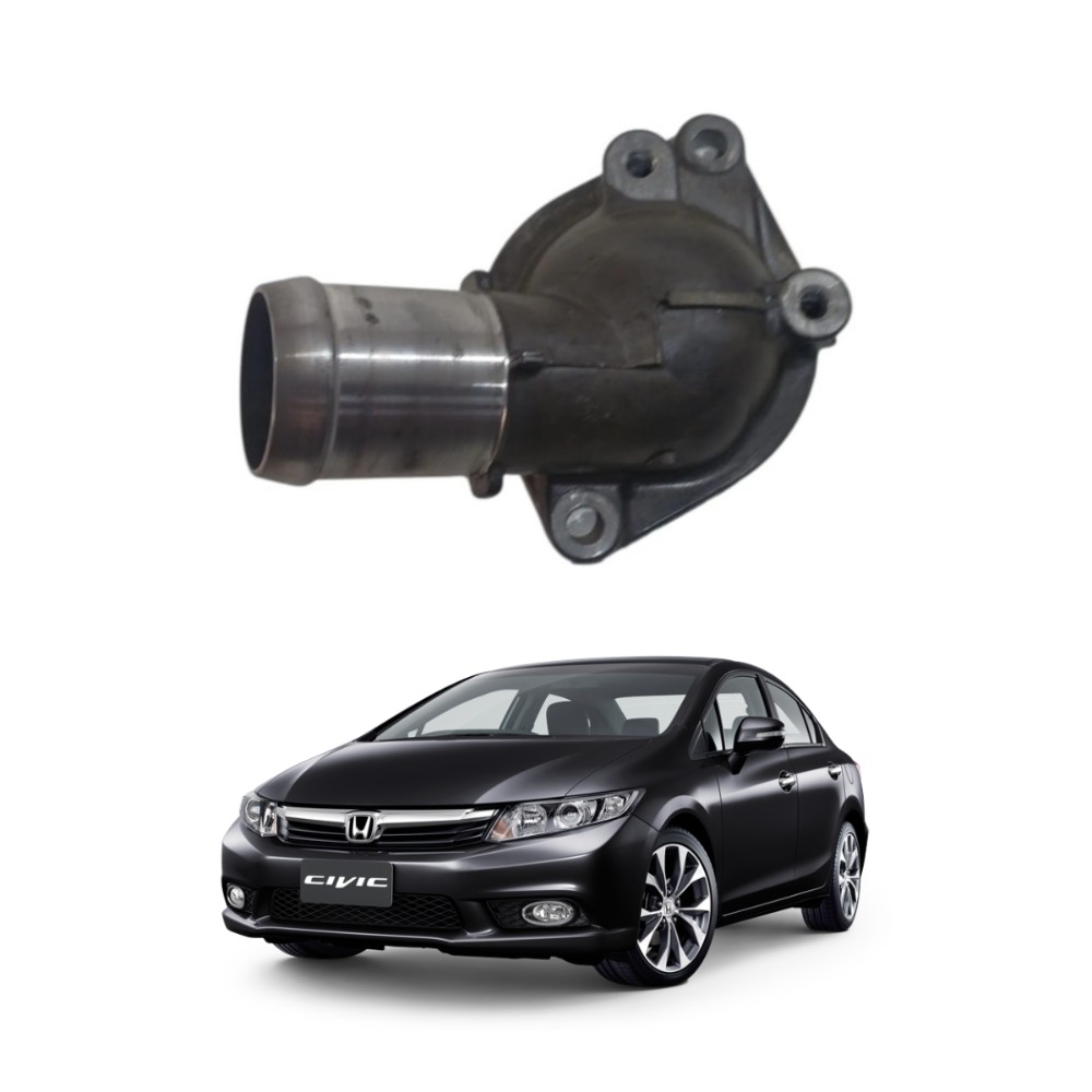 Carcaça válvula termostática honda civic 2012 2016