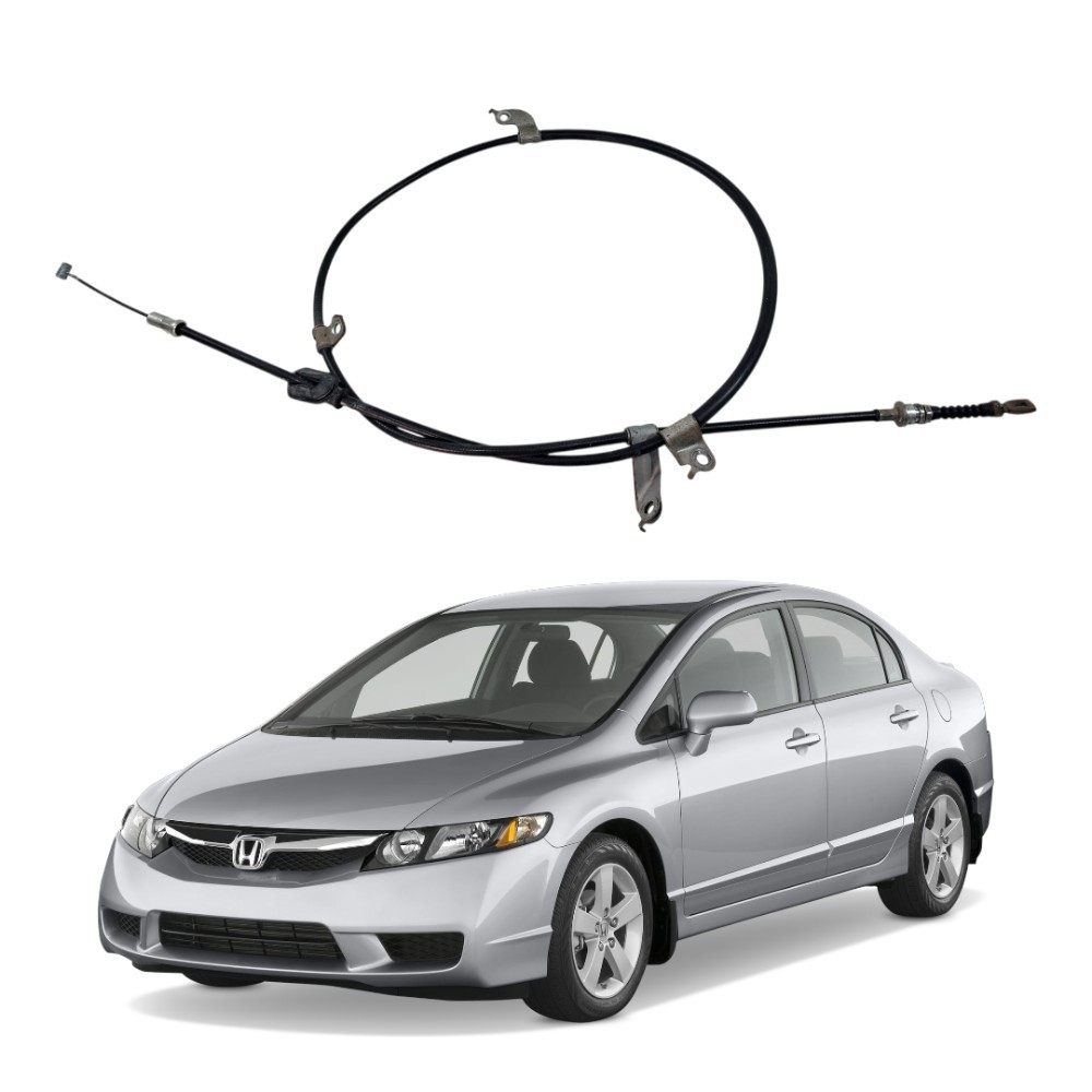 Cabo freio mao traseiro esquerdo honda civic 2007 2011 48056