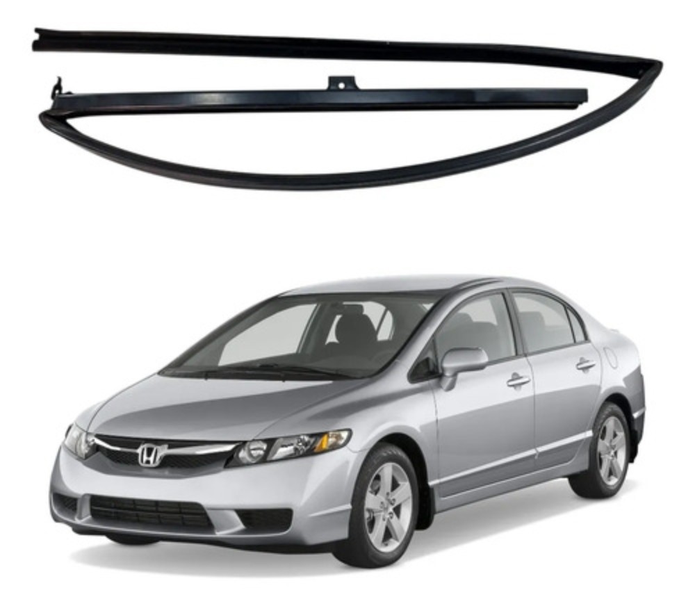 canaleta porta traseira equerda honda civic 2007 2011