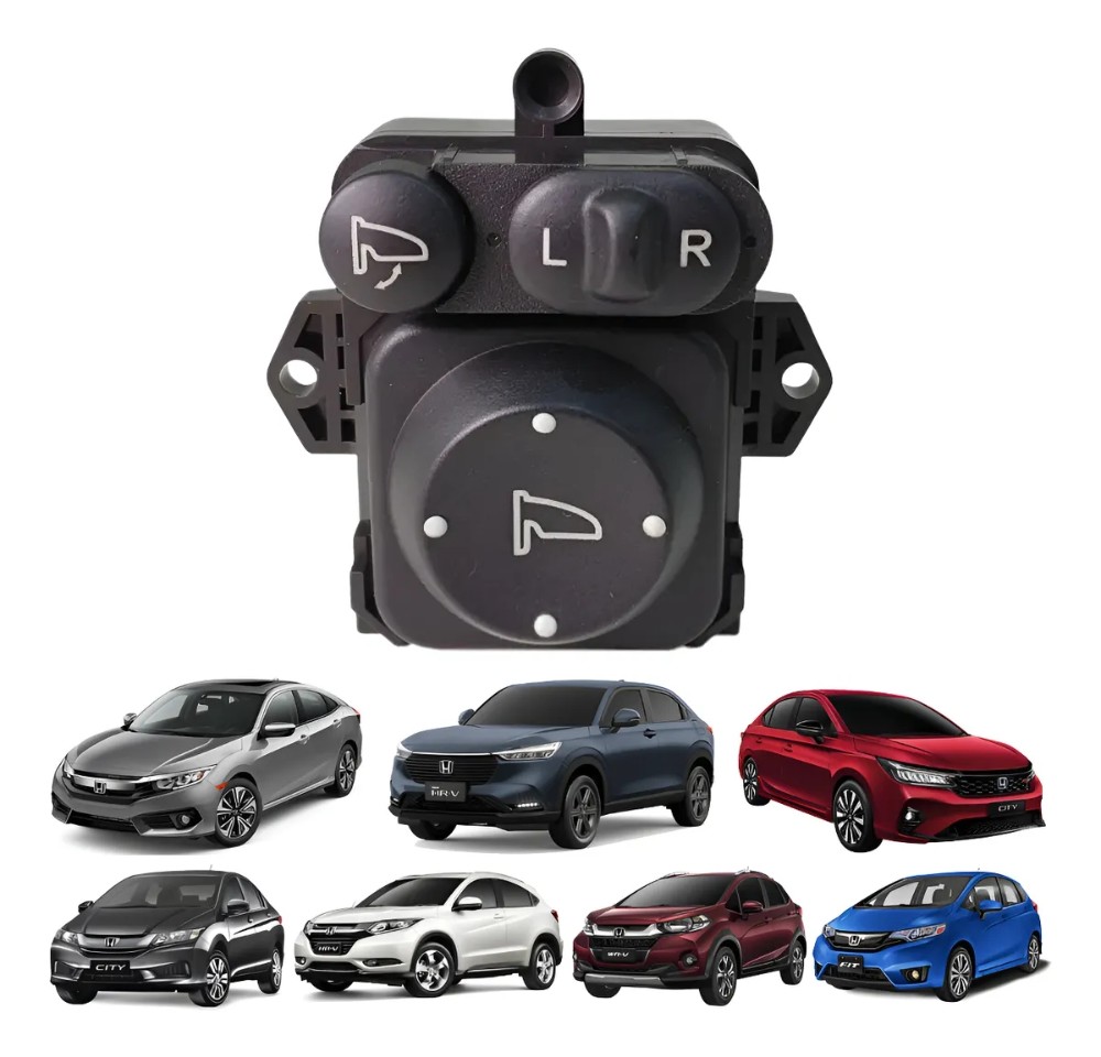 Botao retrovisor retratil honda hrv civic wrv2015 2024 32941