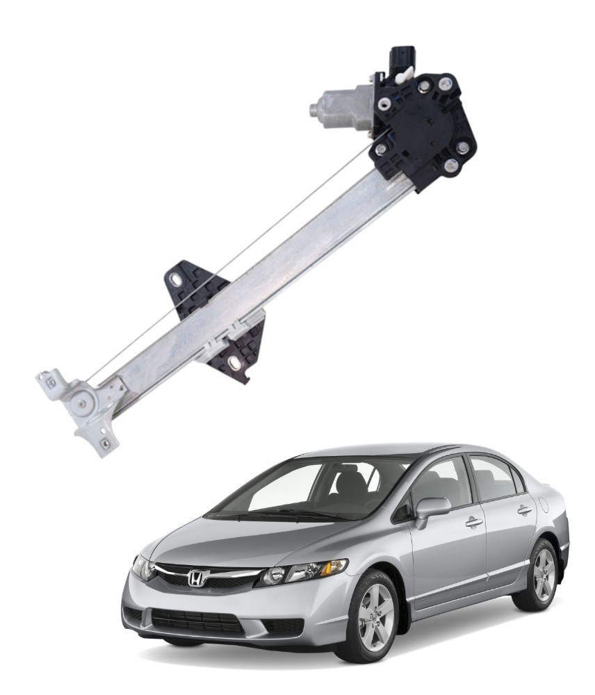 Maquina Vidro Traseira Esquerda Honda Civic 2007 2011