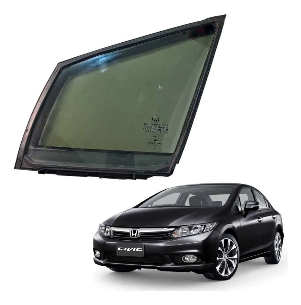 Vidro Fixo Dianteiro Esquerdo Honda Civic 2012 2016