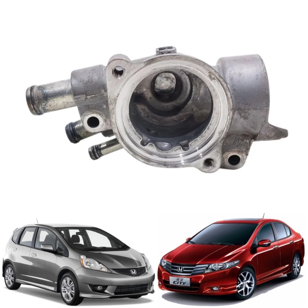 Carcaça valvula termostatica honda city fit 2009 2014 52438 1
