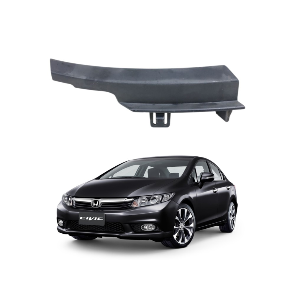Acabamento direito grade honda civic 2012 2016
