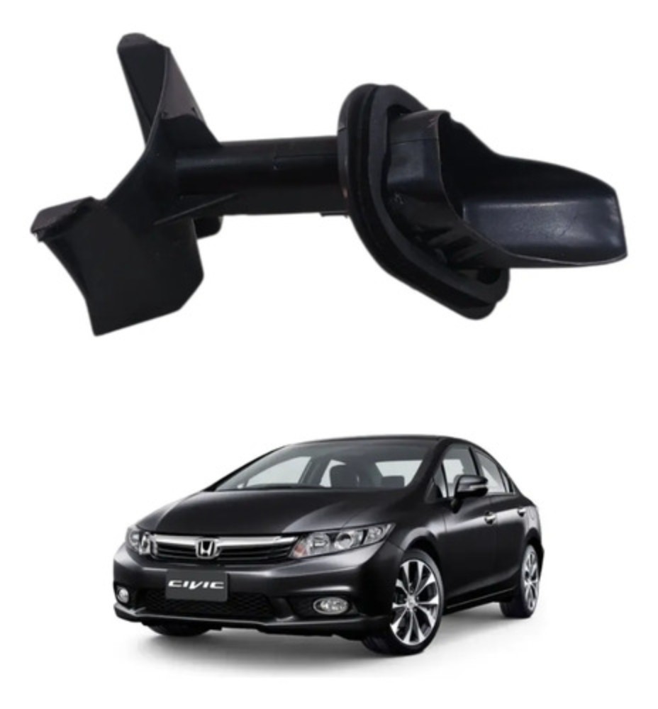 ENCAIXE TRAVA BOCAL COMBUSTÍVEL HONDA CIVIC 2012 2016 PRETO