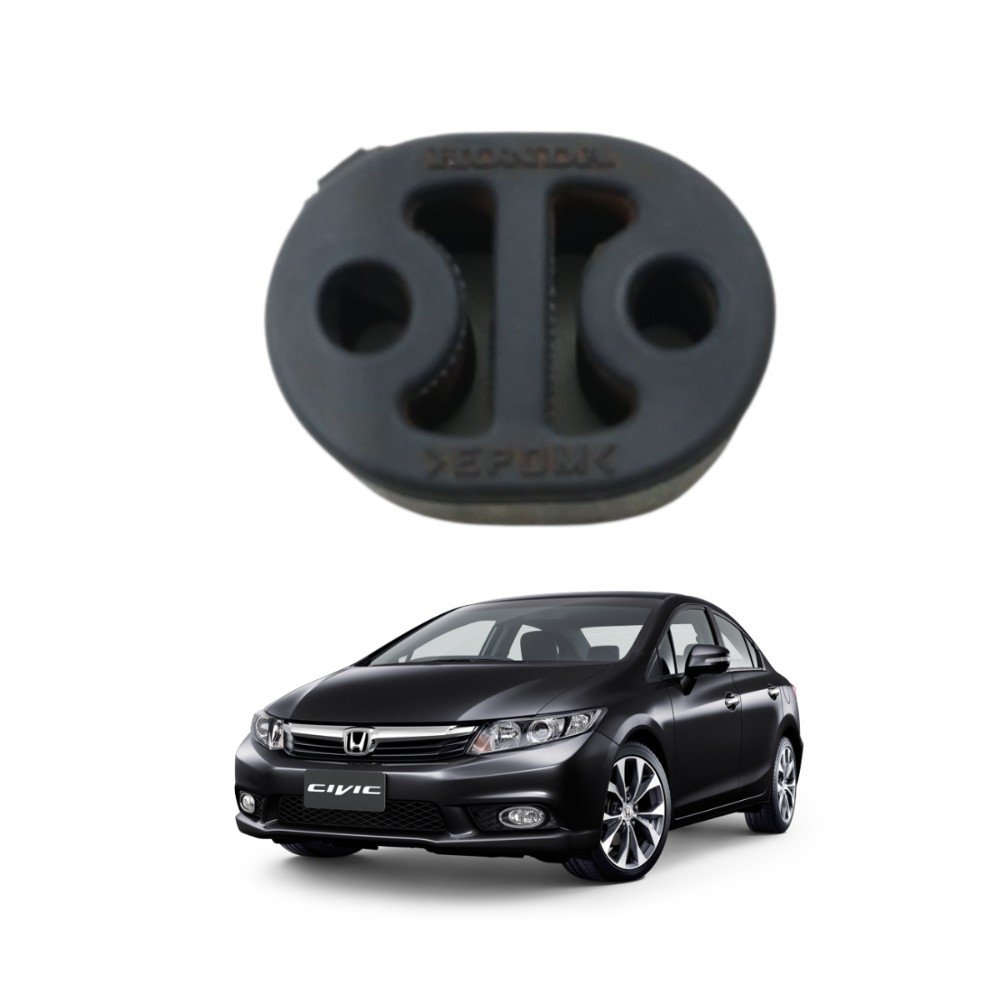 Borracha coxim escapamento honda civic 2012 2016