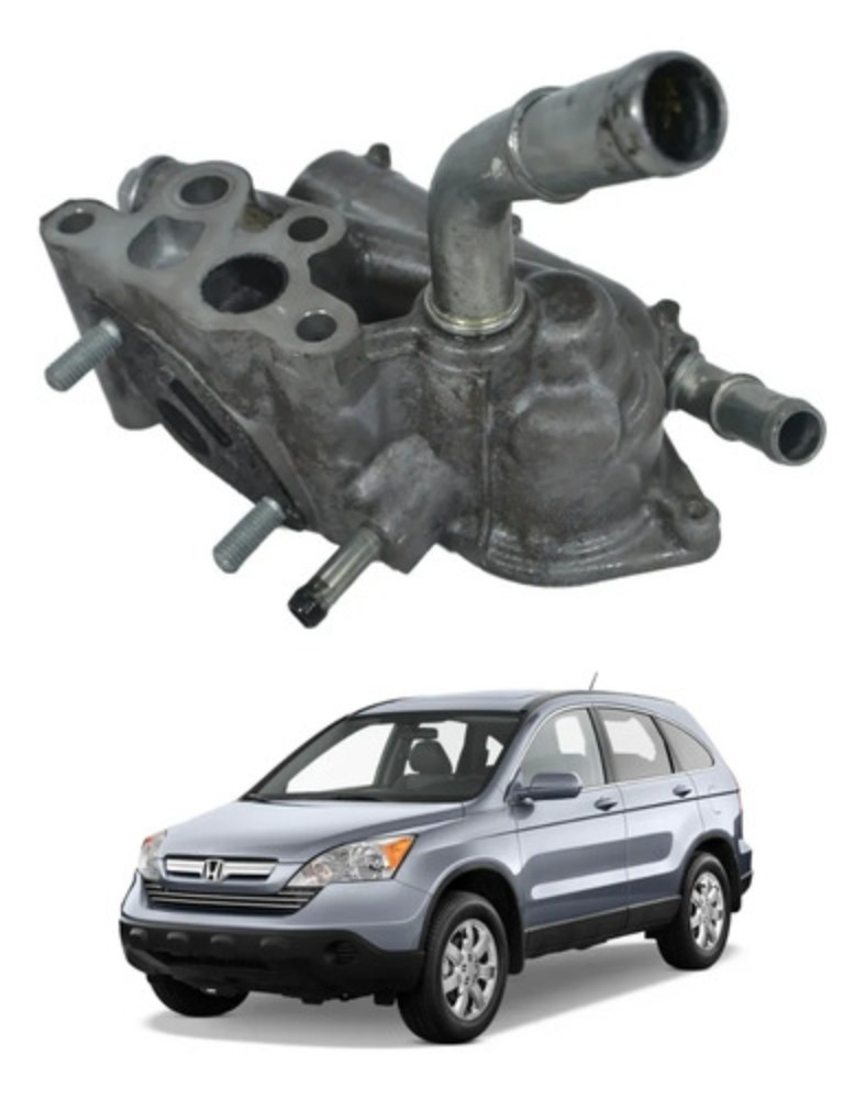 Carcaça válvula termostática honda crv 2007 2011