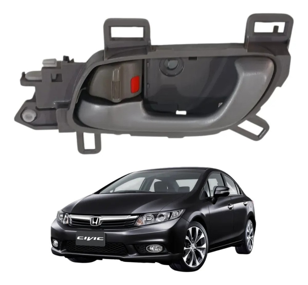 Maçaneta interna esquerda Honda civic 2012 2016