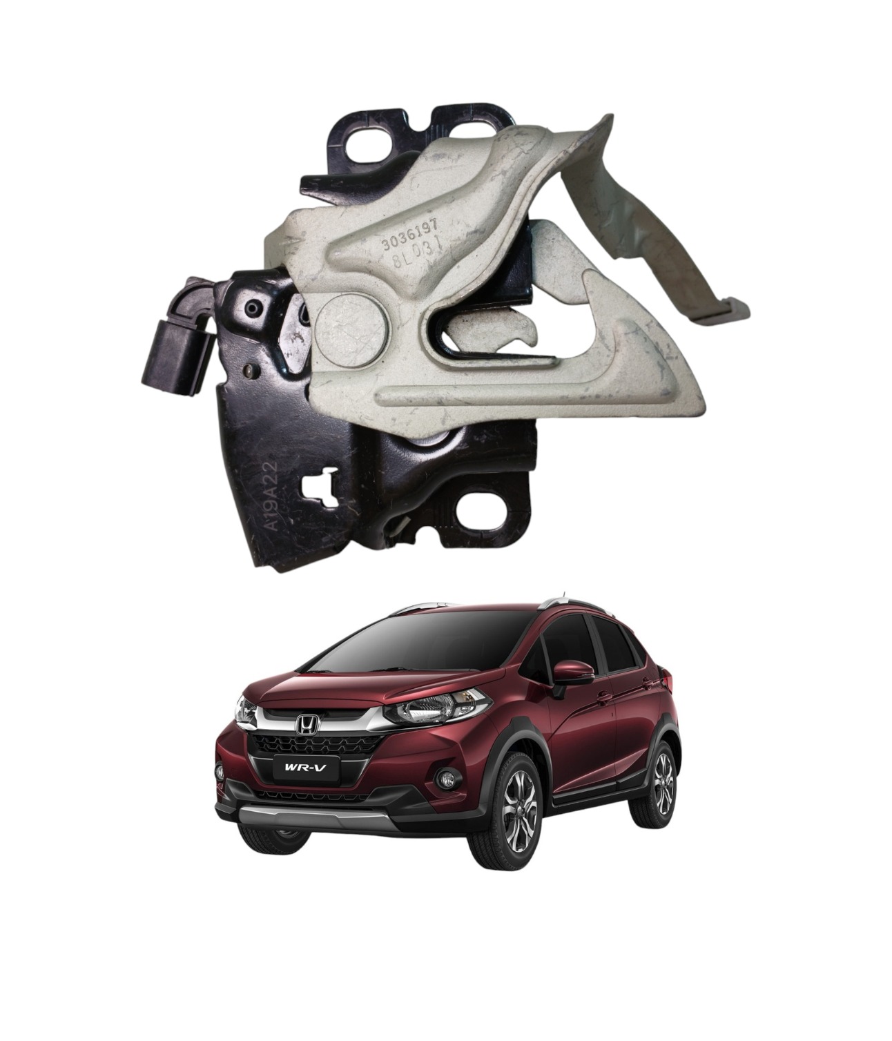 Tranca Fechadura Trava Capo Honda Wrv 1.5 2017 A 2021 2958