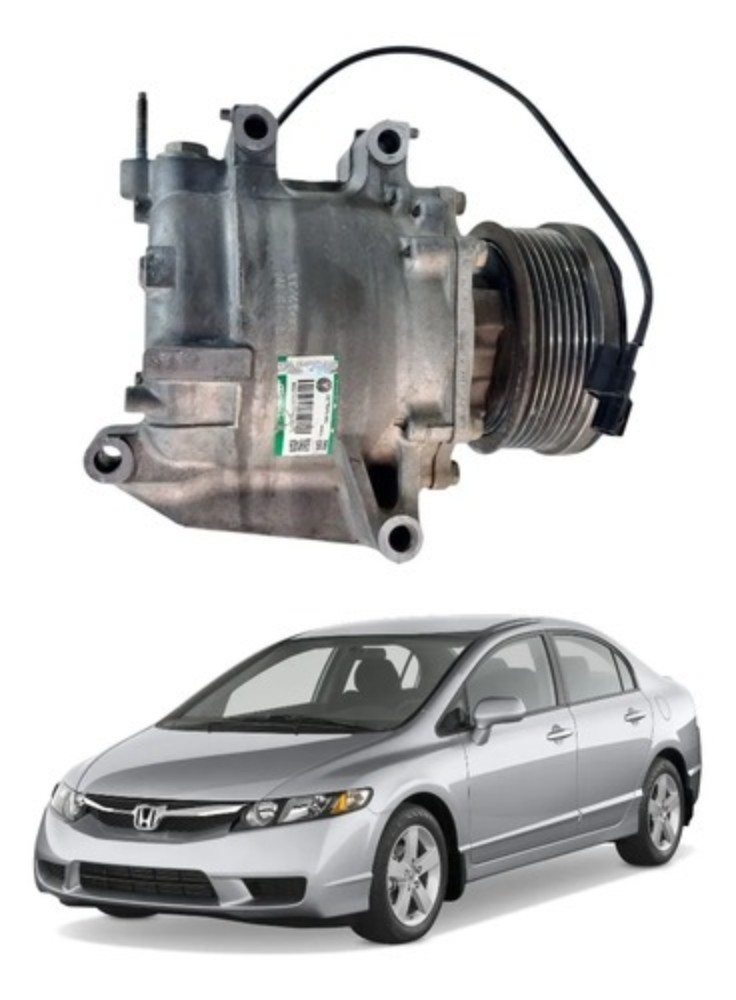 Compressor ar condicionado Honda civic 2007 2011 lxl detalhe