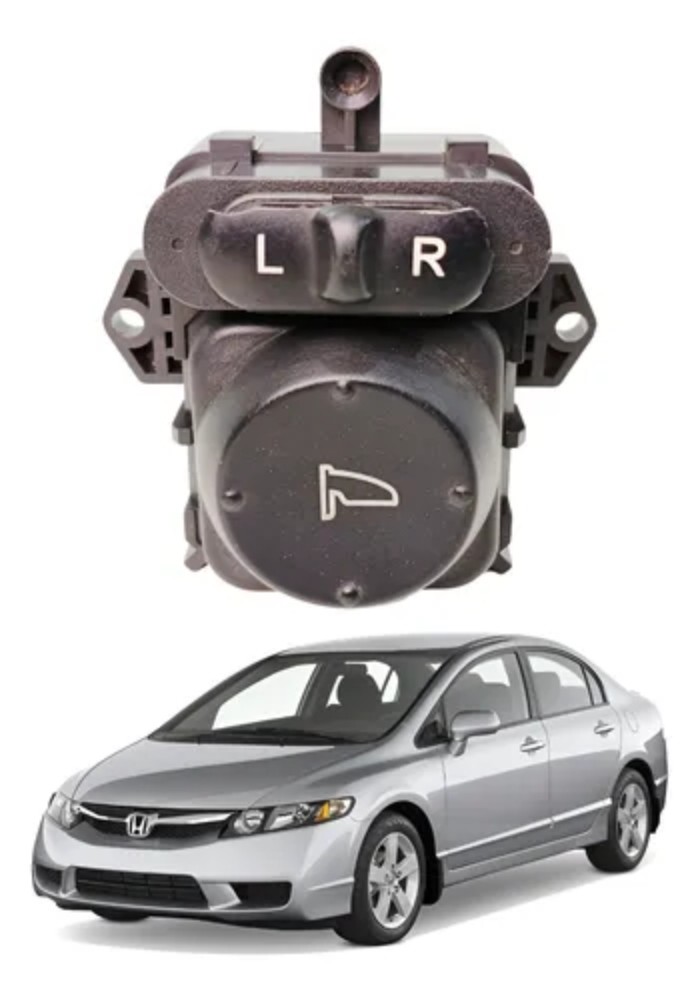 BOTAO COMANDO RETROVISOR HONDA CIVIC 2007 A 2011 24162