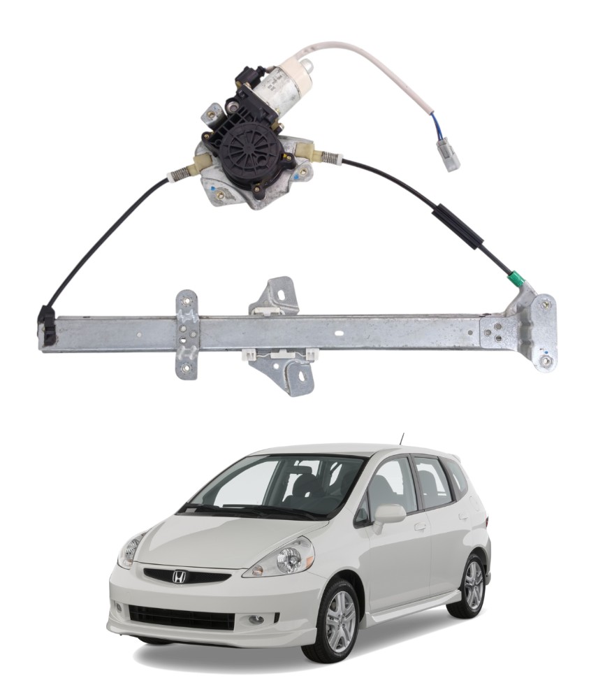Máquina Vidro Dianteiro Direito Honda Fit 2004 A 2008 E16301