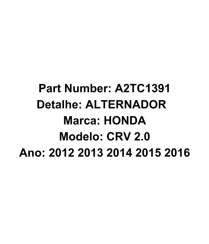 Alternador Honda Crv 2012 A 2016 10690 2