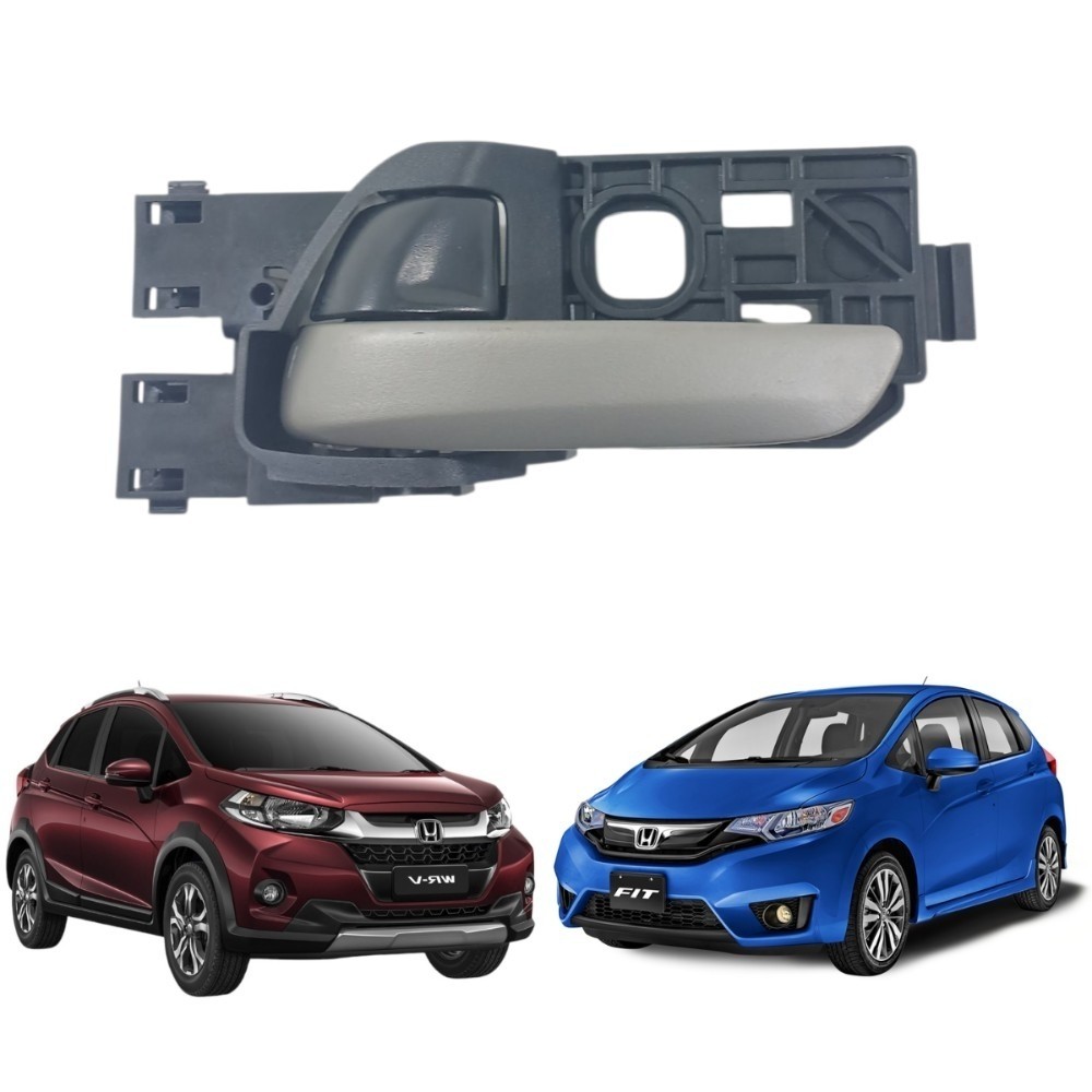 Maçaneta interna esquerda cinza honda fit wrv 2015 2021
