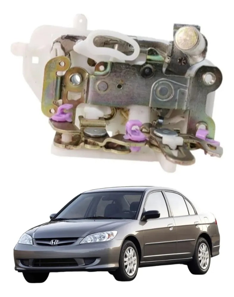 Tranca porta traseira direita honda civic 2001 2006 49602