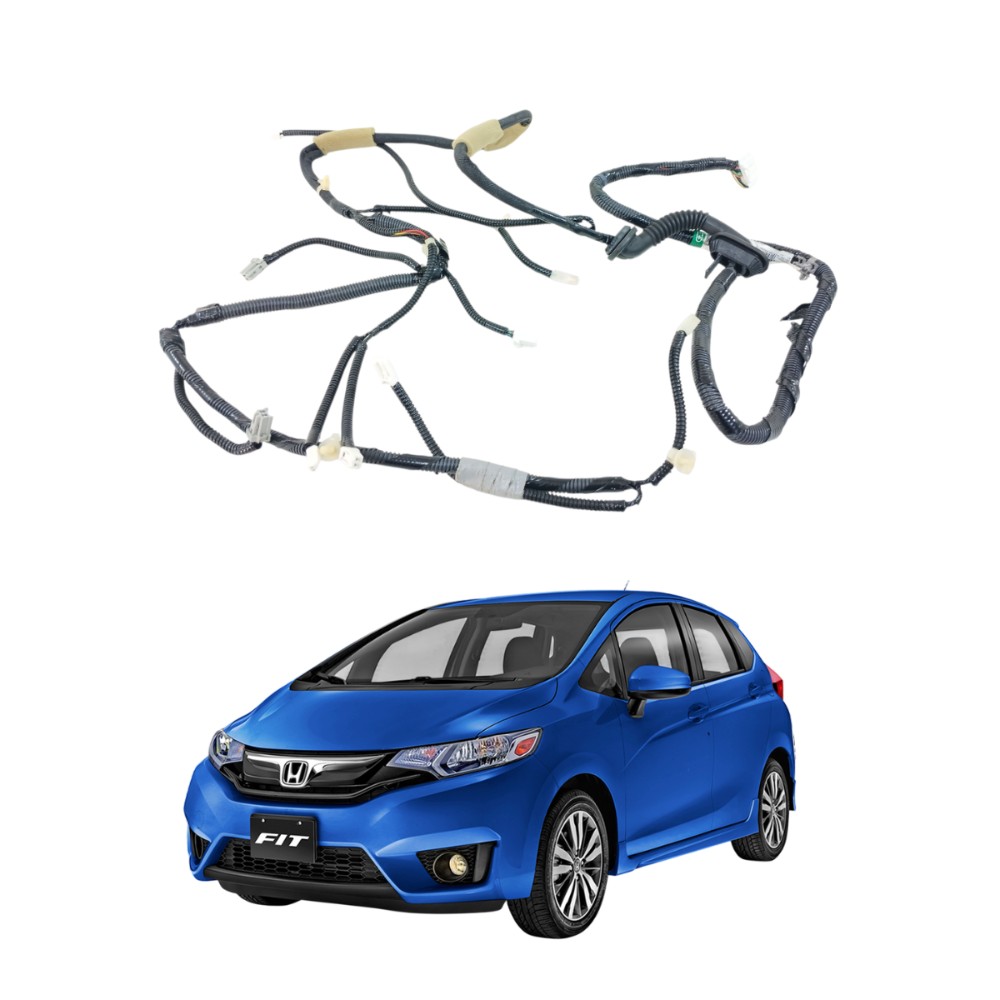 Chicote tampa traseira honda fit 2015 2021 1.5