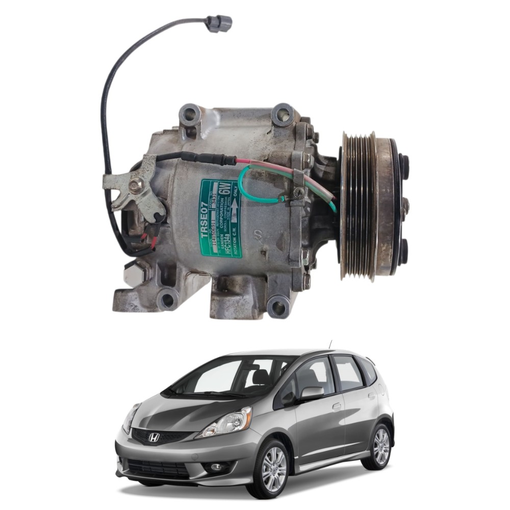 Compressor ar condicionado honda fit 2009 2014 53046