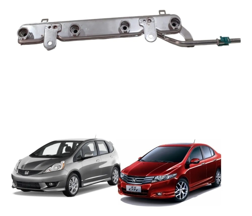 Flauta Bico injetor Honda City fit 2009 2014