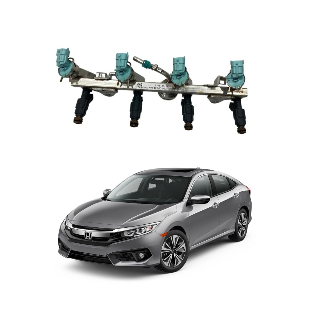 Flauta Bico Injetor Honda Civic G10 2.0 2017 2021