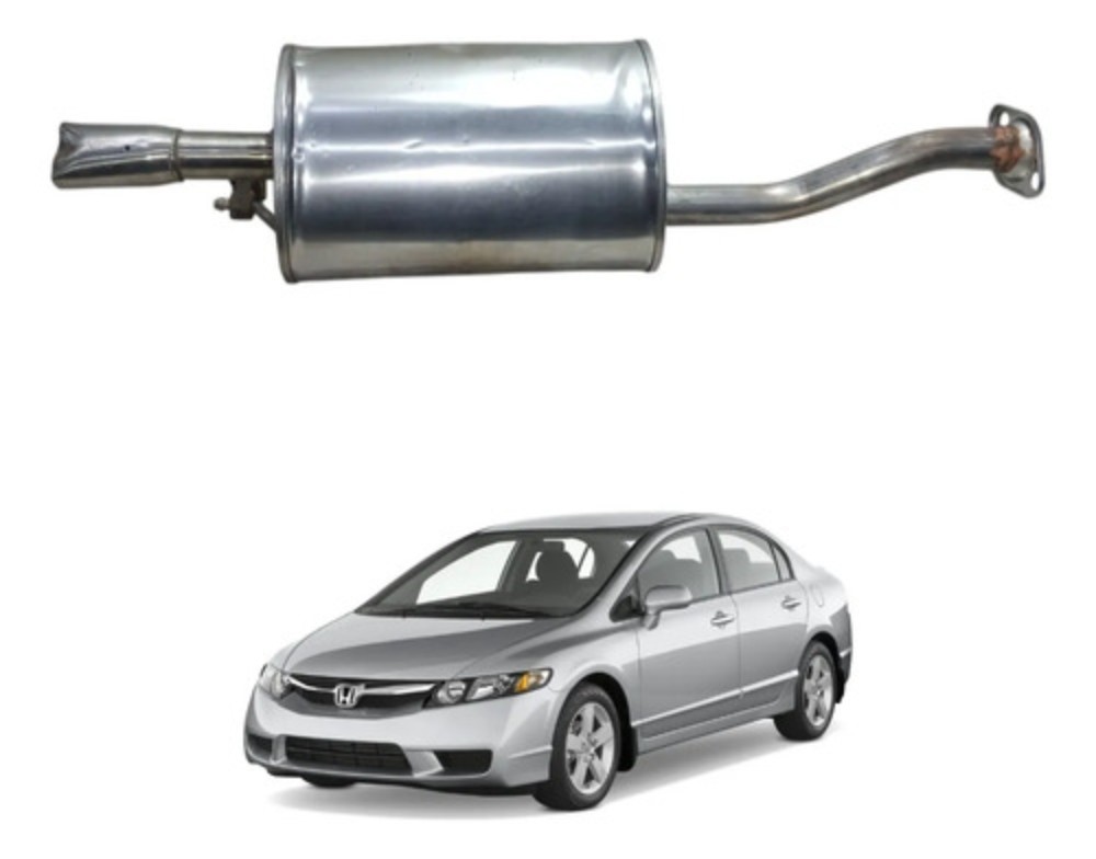 Escapamento silencioso honda civic 2007 2011 48002