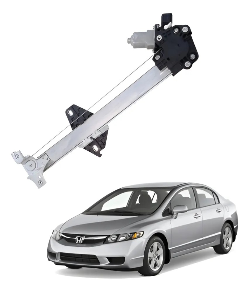 Maquina vidro traseira esquerda honda civic 2007 2011 34825
