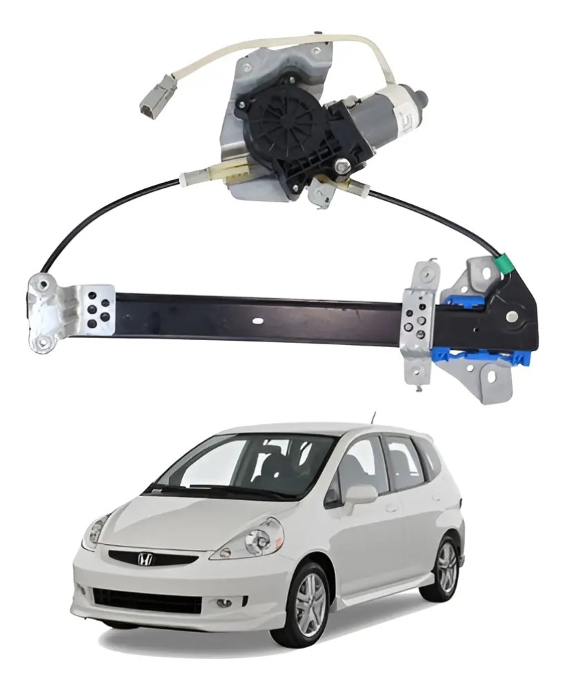 Máquina Vidro Traseira Direita Honda Fit 2004 a 2008 1.4 1.5