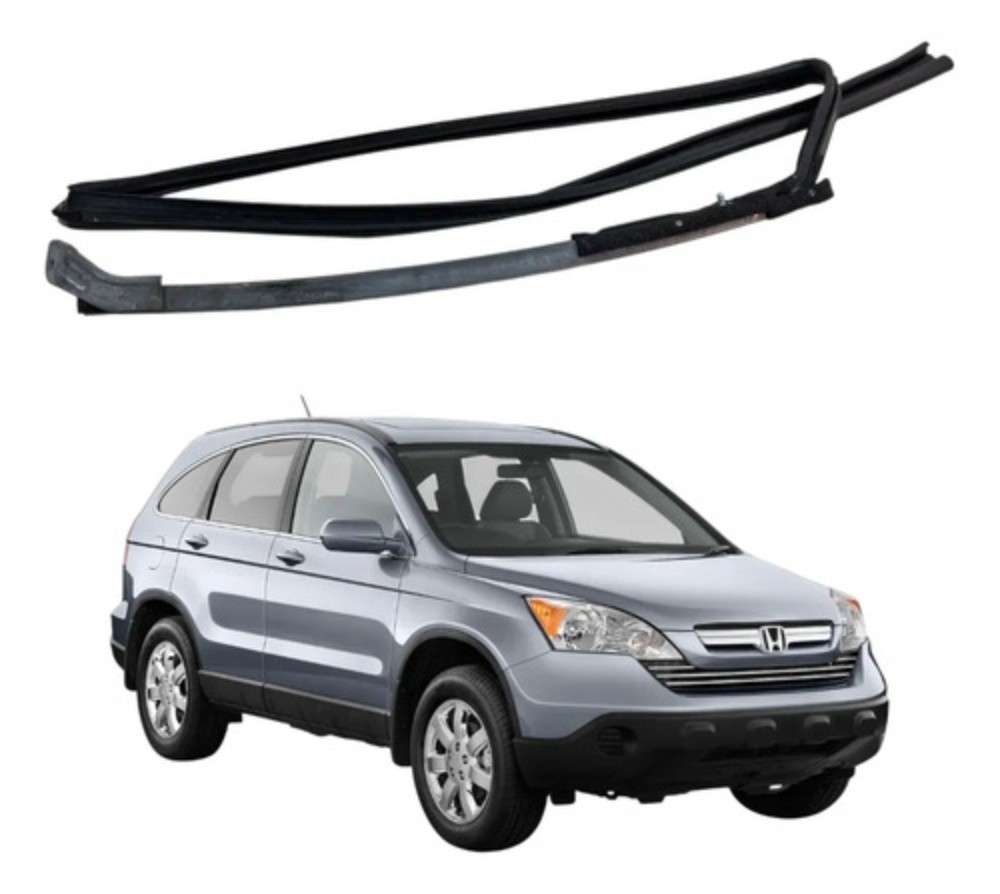 Canaleta porta traseira direita honda crv 2007 2011