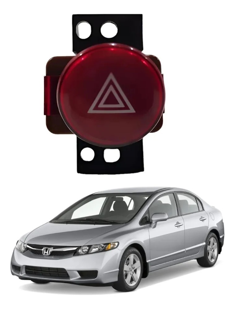 Botão Pisca Alerta Honda Civic 2007 2011