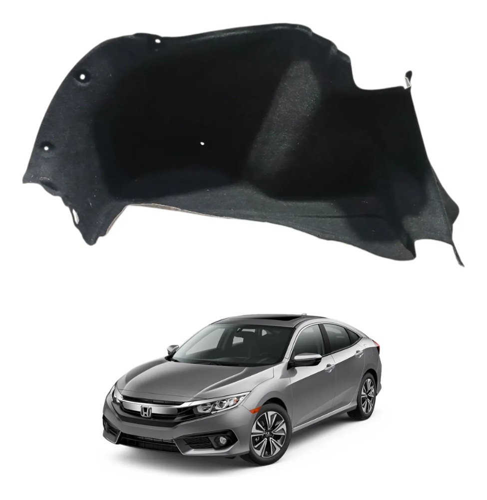 Forro lateral esquerdo porta mala honda civic 2017 40045