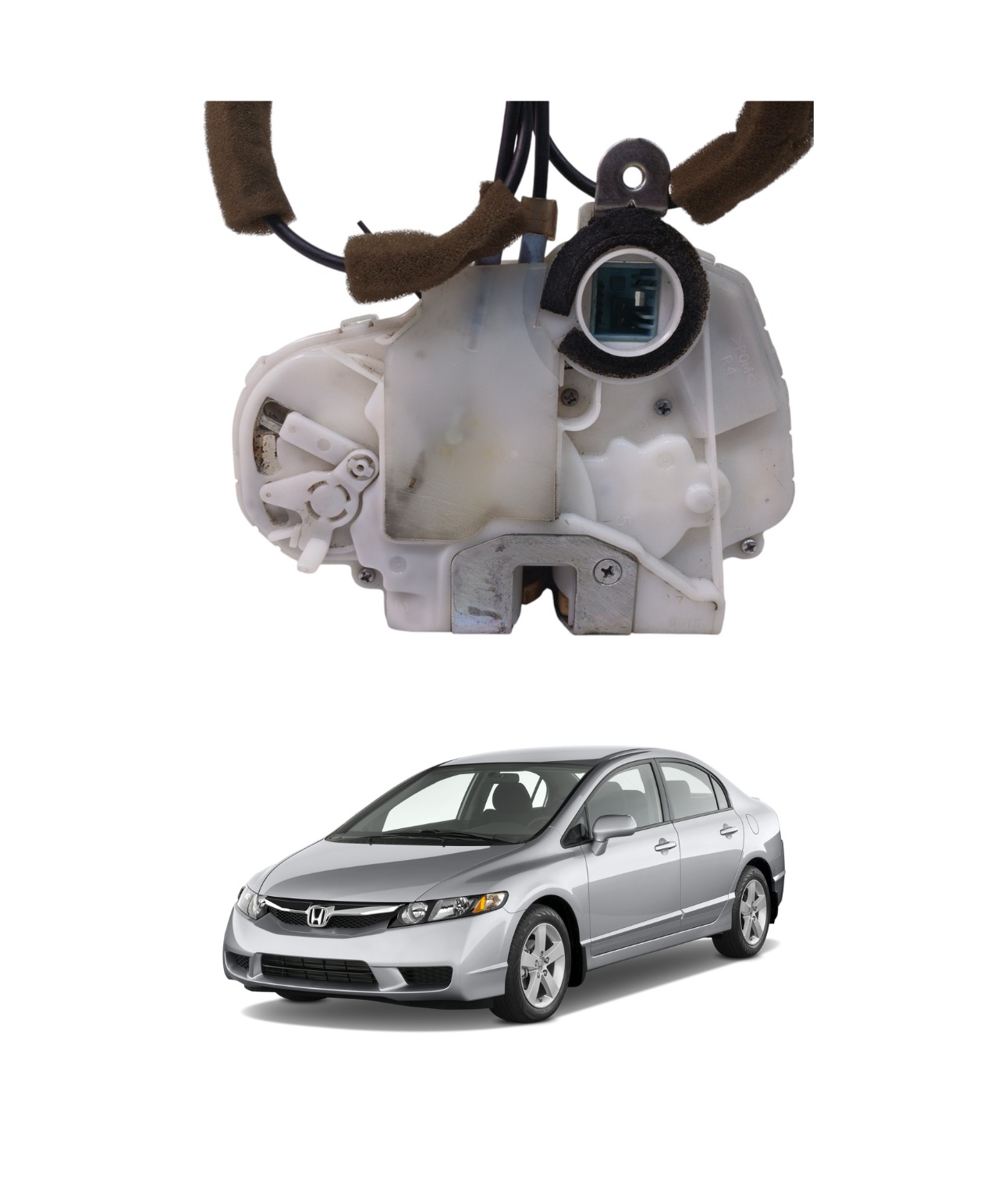 Tranca Porta Traseira Direita Honda Civic 2007 2011 1537