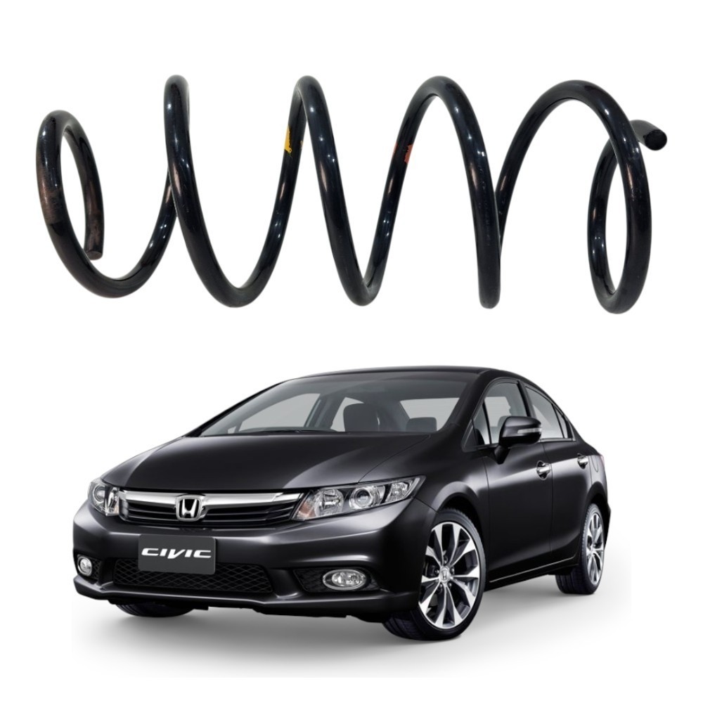 Mola Amortecedor Dianteira Esquerda Honda Civic 2012 2016