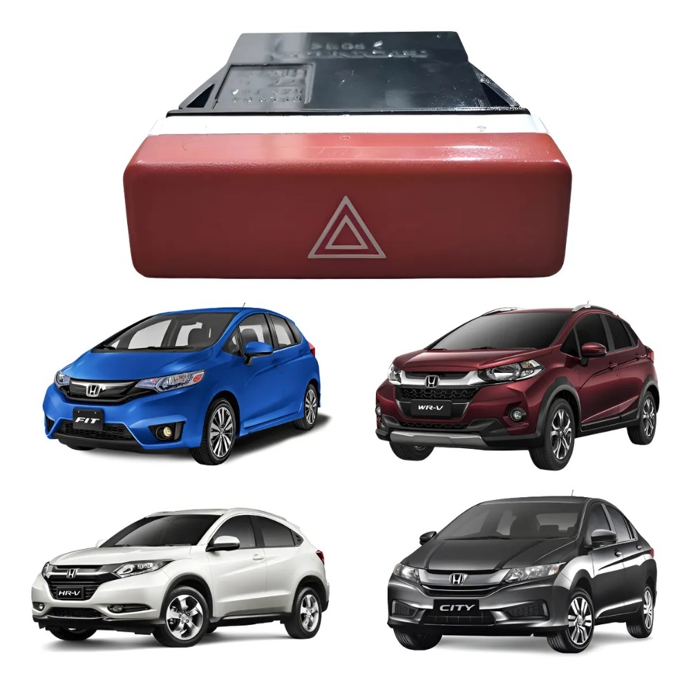 Botão Pisca Alerta Honda Fit City Hrv Wrv 2015 2021