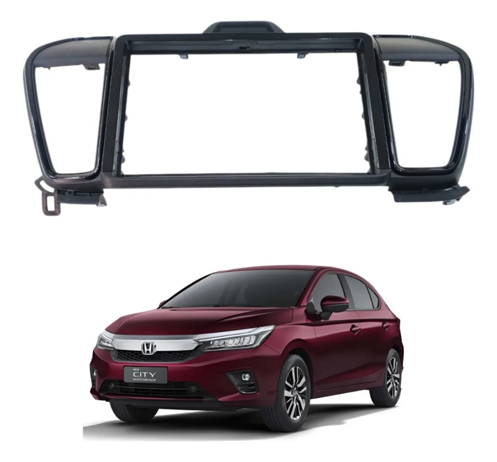 Moldura acabamento central multimidia honda city 2022 32906