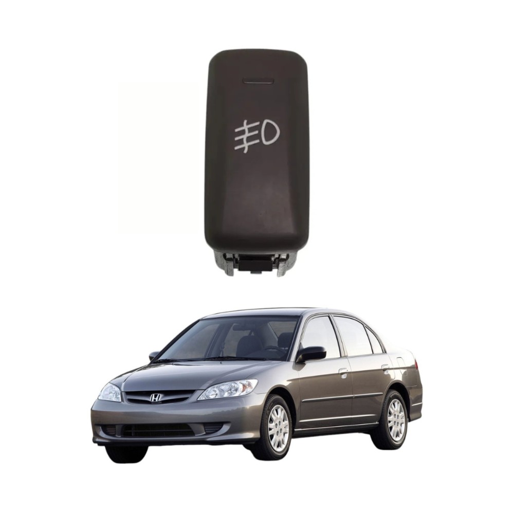 Botão Luz Farol Milha Honda Civic 2001 2005