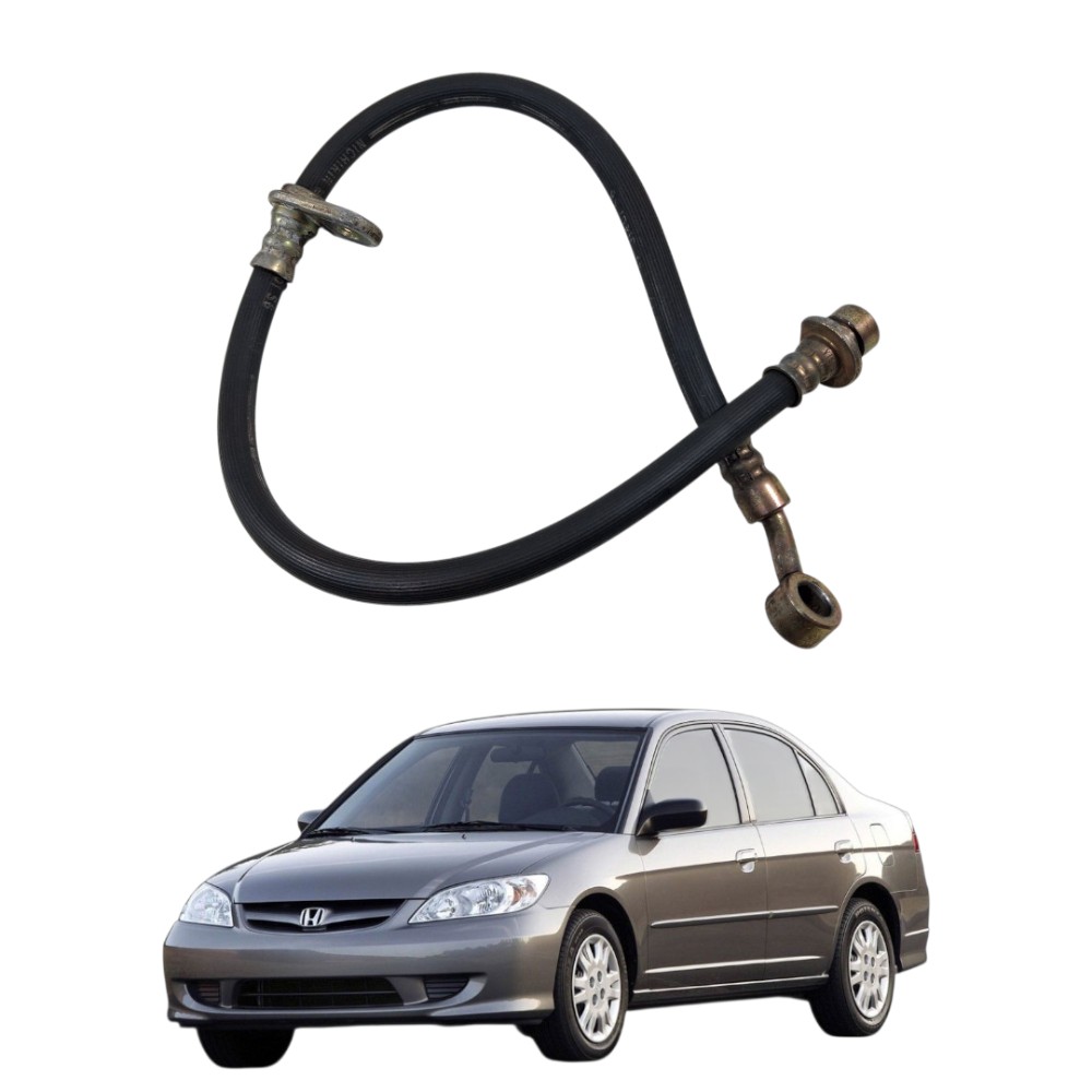 Flexível freio dianteiro esquerdo Honda civic 2001 2006